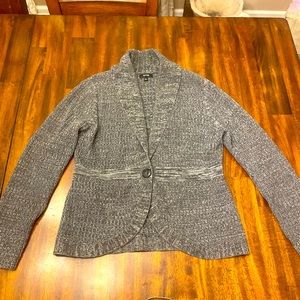 Apt 9 large gray cardigan sweater with button.